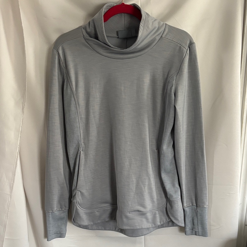 Athleta Womens Long Sleeve Athletic Mock Neck Sweater SZ Small